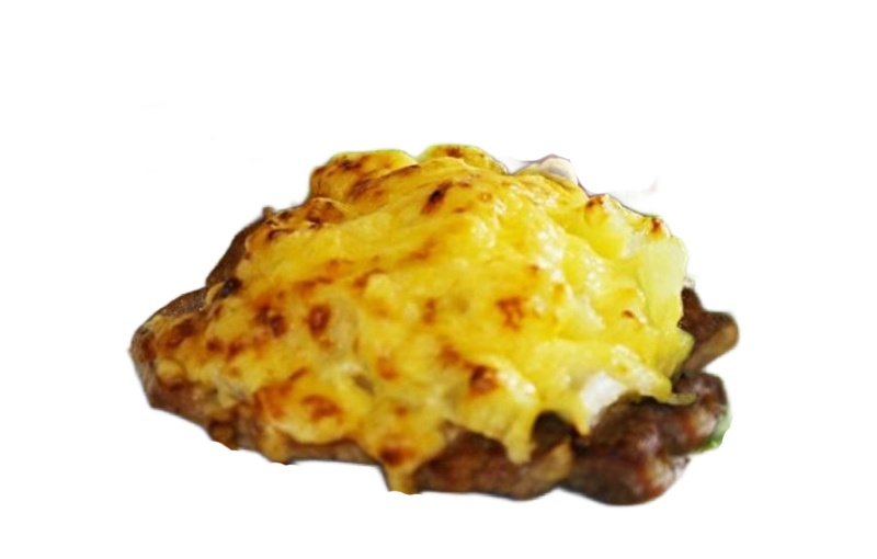 ЗАПЕЧЕННАЯ КУРОЧКА ПОД  ШАМПИНЬОНАМИ